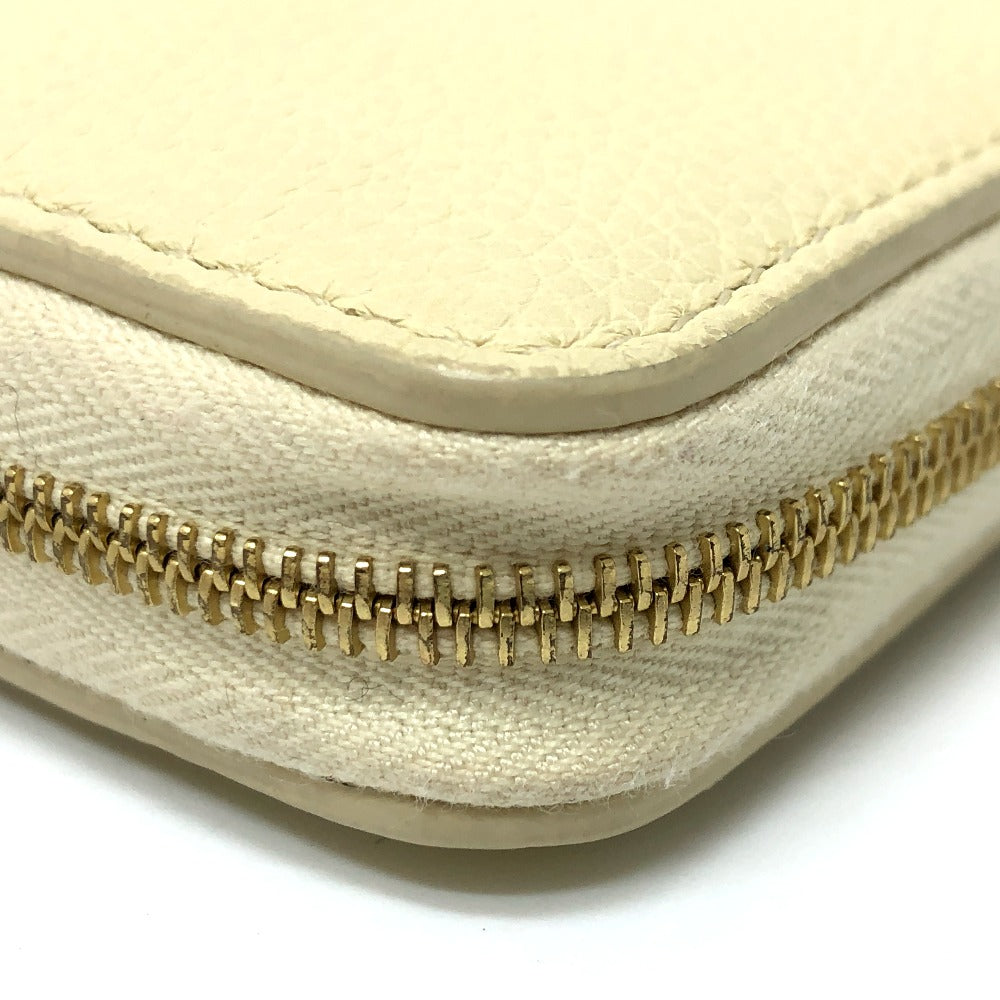 CELINE Long Wallet Purse leather Beige type Long wallet Women Secondhand
