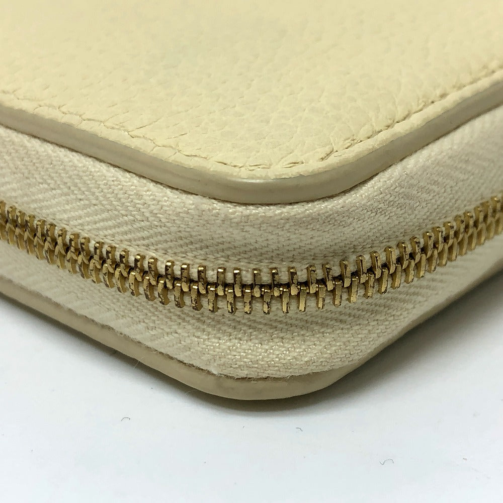 CELINE Long Wallet Purse leather Beige type Long wallet Women Secondhand