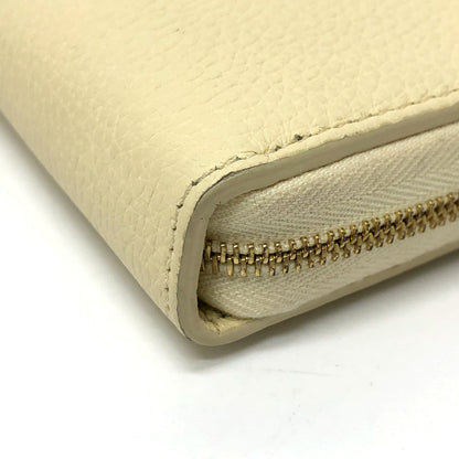 CELINE Long Wallet Purse leather Beige type Long wallet Women Secondhand