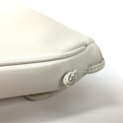 CELINE Shoulder Bag leather white Triangle logo triangle Women Secondhand