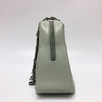 CHANEL Shoulder Bag leather green CC COCO Mark Women Used