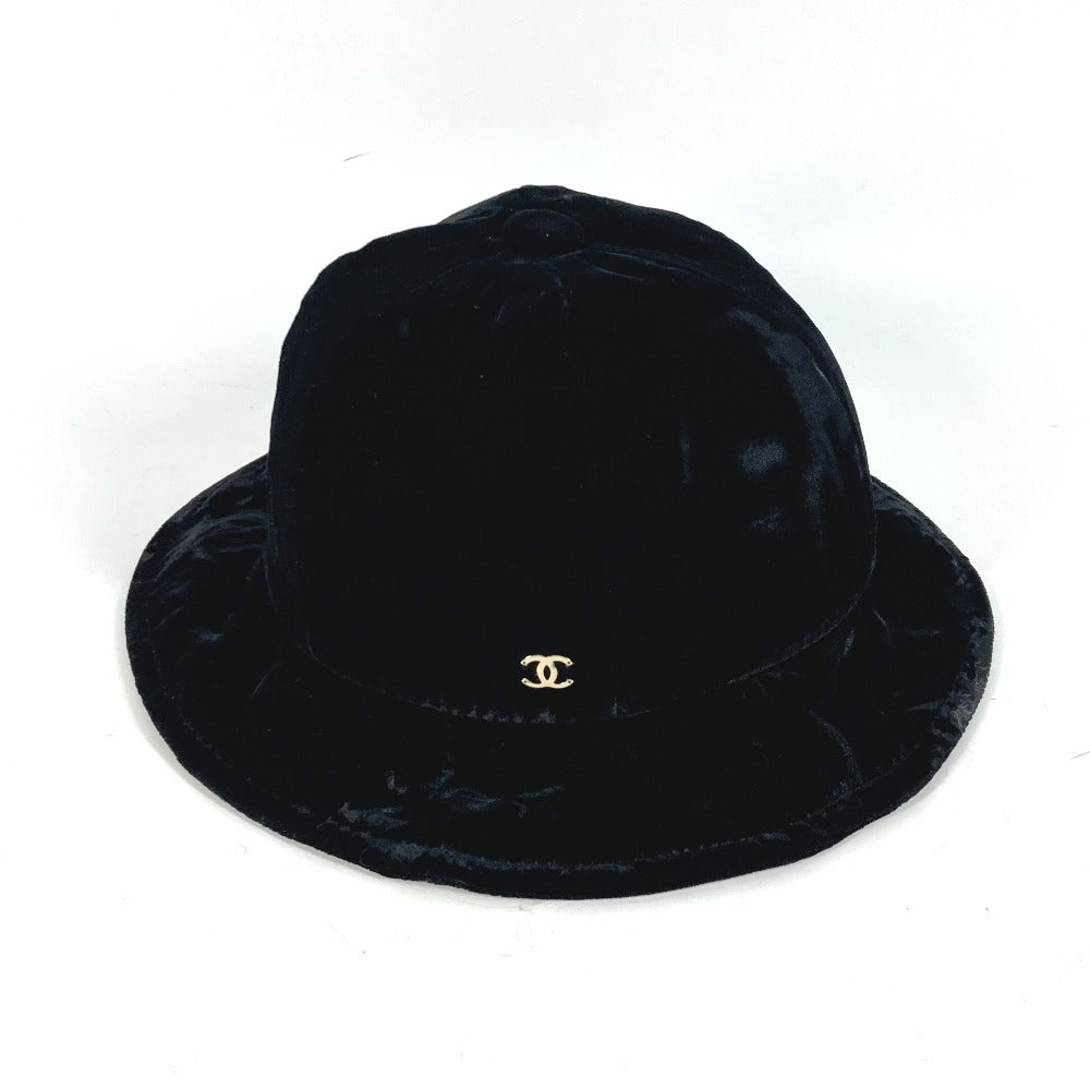 CHANEL hat AA8560 Viscose, Silk black 22B metro hat Women M Used