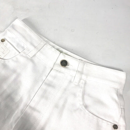 FENDI Shorts FLP835 cotton white denim Shorts 36