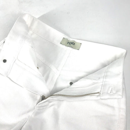 FENDI Shorts FLP835 cotton white denim Shorts 36