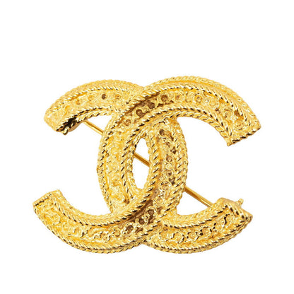 Chanel CC Logo Brooch  Metal Brooch in Good condition