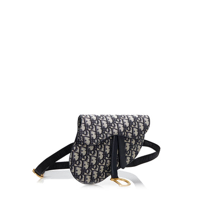 Oblique Canvas Saddle Belt Bag