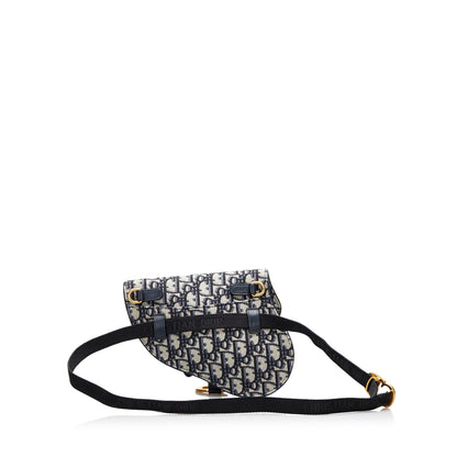 Oblique Canvas Saddle Belt Bag