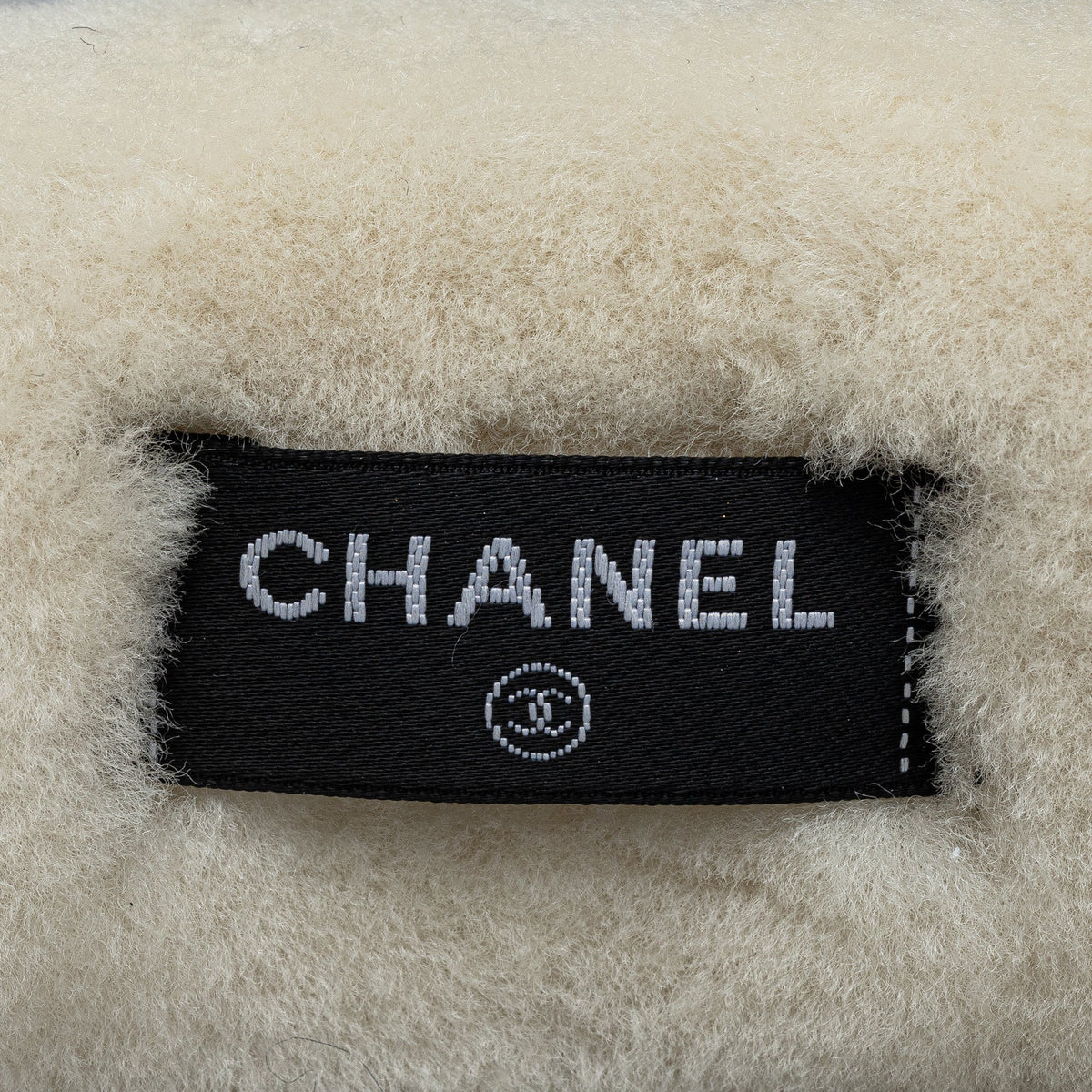 CHANEL Shearling Logo Headband Other Accessories