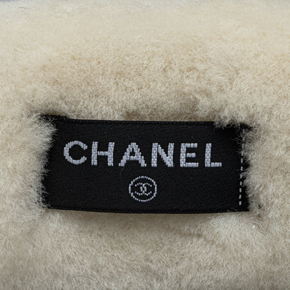 CHANEL Shearling Logo Headband Other Accessories