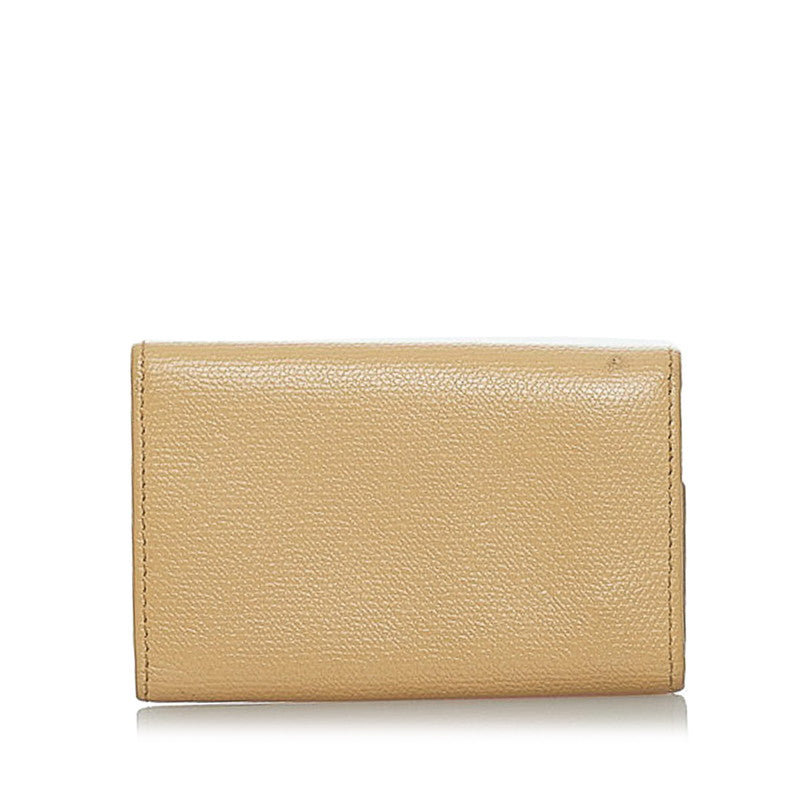 Chanel Leather 6 Key Holder Leather Key Holder in Good condition