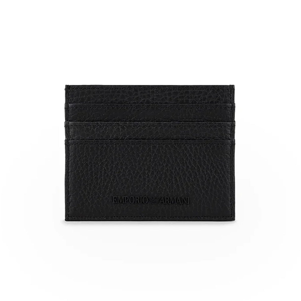 Asv Regenerated Saffiano Leather Card Holder With Eagle Plate