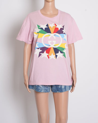Gucci Interlocking GG Start Burst Printed T-shirt