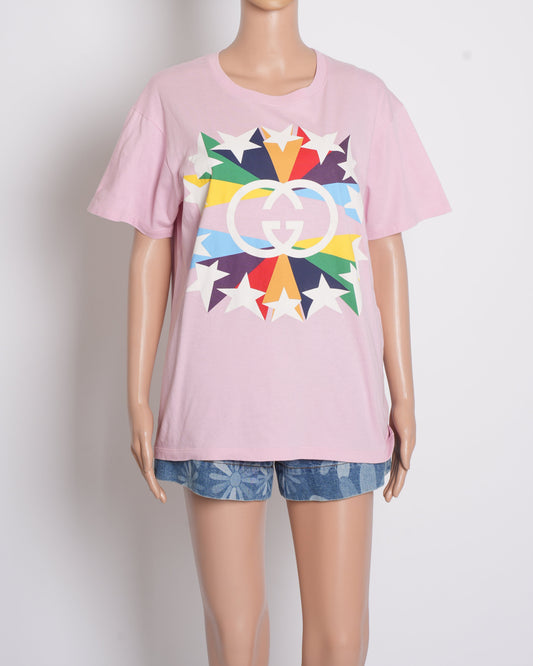 Gucci Interlocking GG Start Burst Printed T-shirt