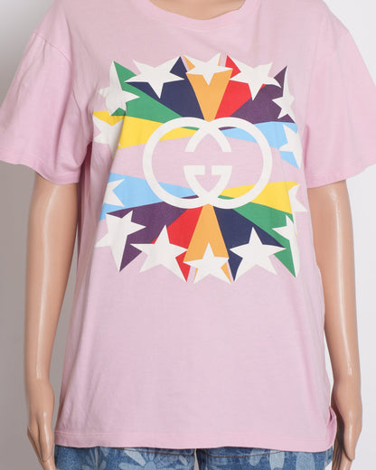 Gucci Interlocking GG Start Burst Printed T-shirt