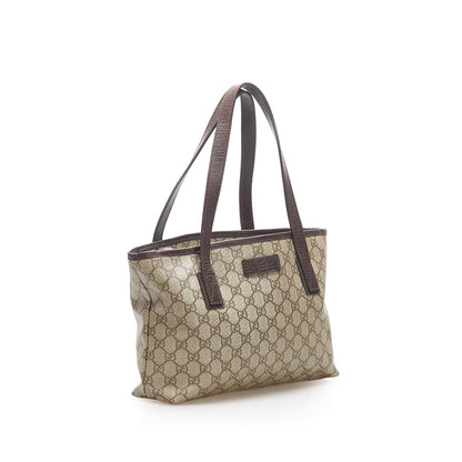 Gucci GG Supreme Tote Bag Brown