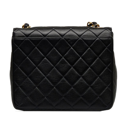 CHANEL Quilted Lambskin XL Square Flap Crossbody Bag
