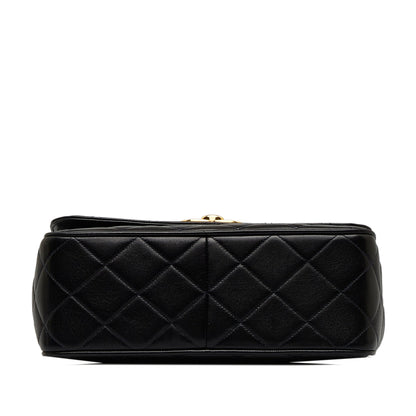 CHANEL Quilted Lambskin XL Square Flap Crossbody Bag
