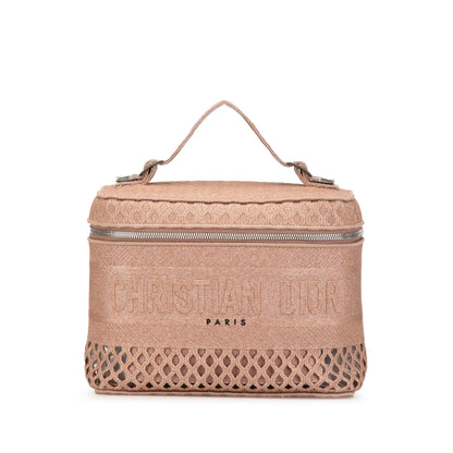 Mesh Embroidered Diortravel Vanity Case