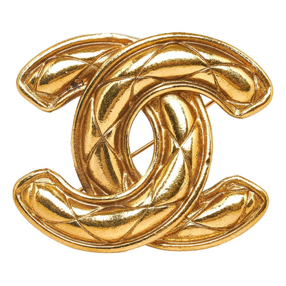 Chanel CC Quilted Brooch Costume Brooch