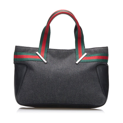 Gucci Web Denim Handbag