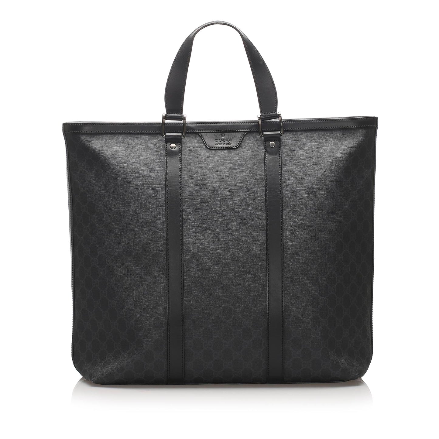Gucci Black GG Supreme Tote Bag