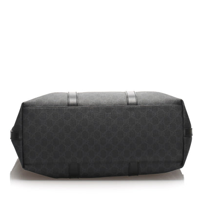 Gucci Black GG Supreme Tote Bag