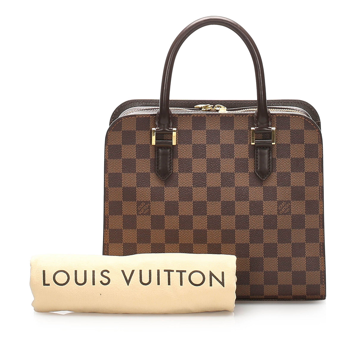 Louis-Vuitton Damier Ebene Triana Brown GHW