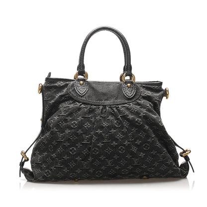 Louis-Vuitton Monogram Denim Neo Cabby MM Gray