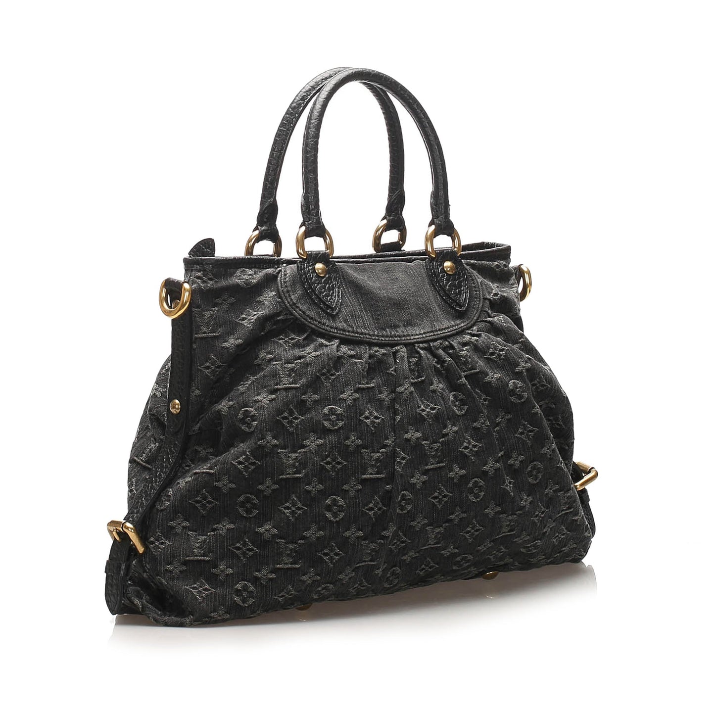 Louis-Vuitton Monogram Denim Neo Cabby MM Gray