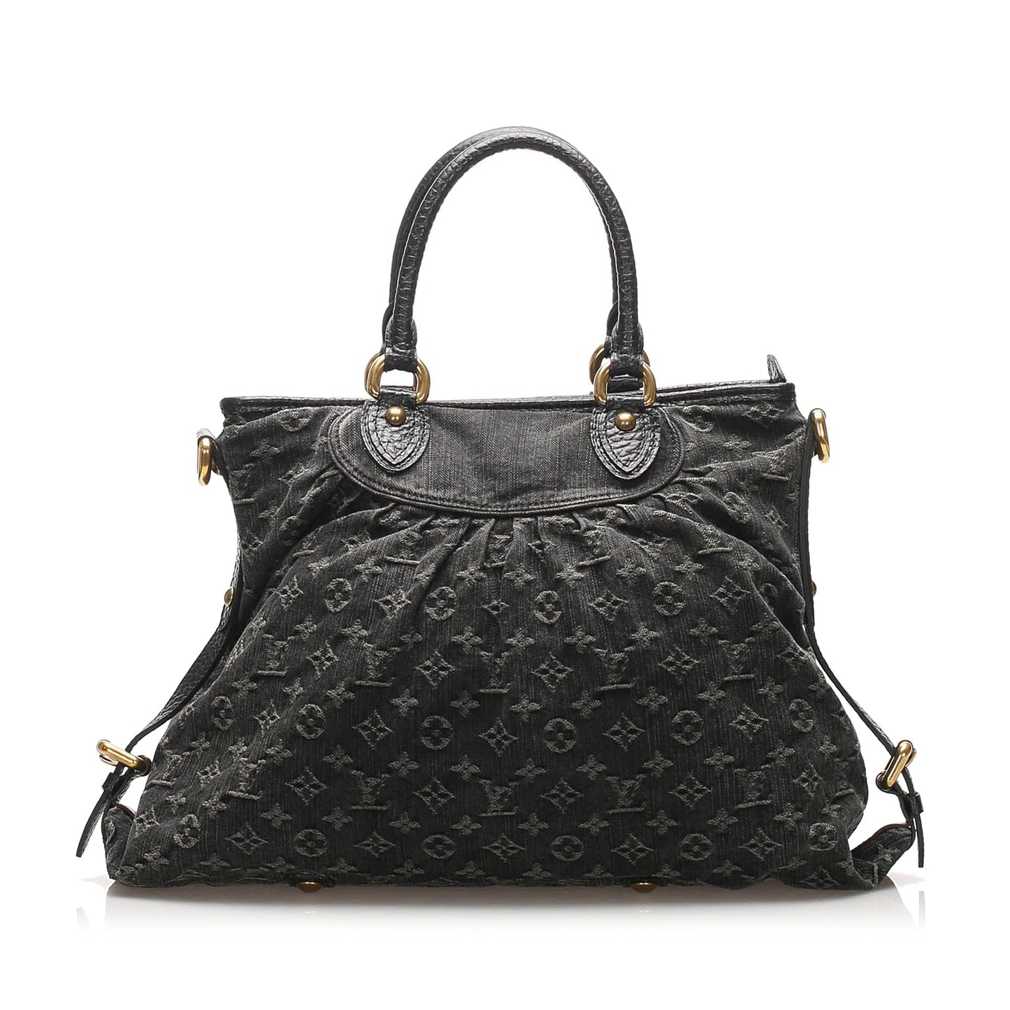 Louis-Vuitton Monogram Denim Neo Cabby MM Gray