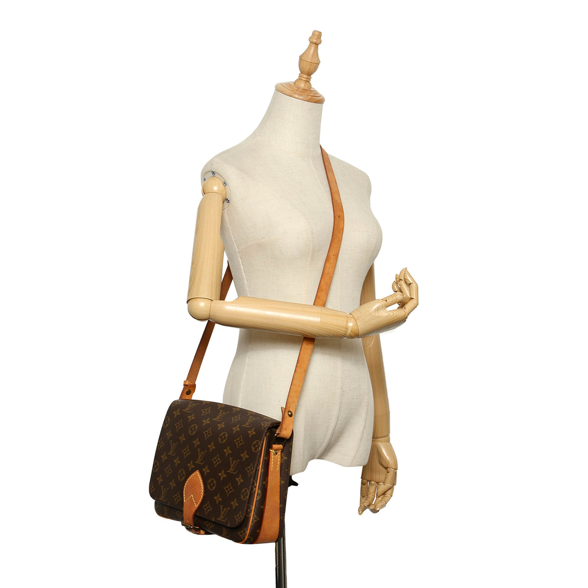 Louis-Vuitton Monogram Cartouchiere GM Crossbody