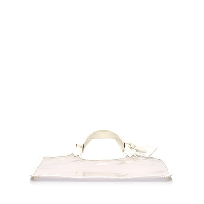 Louis-Vuitton White Epi Plage Baia Vinyl Tote