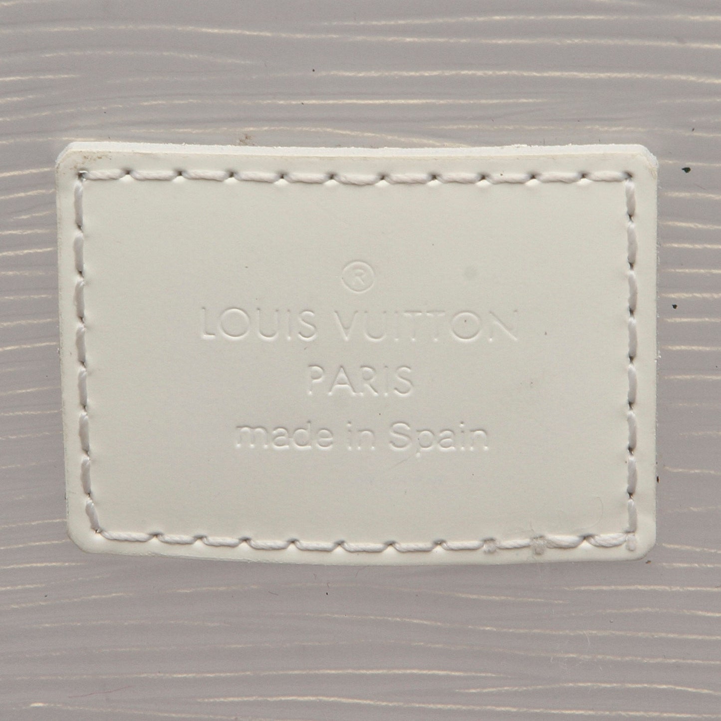 Louis-Vuitton White Epi Plage Baia Vinyl Tote