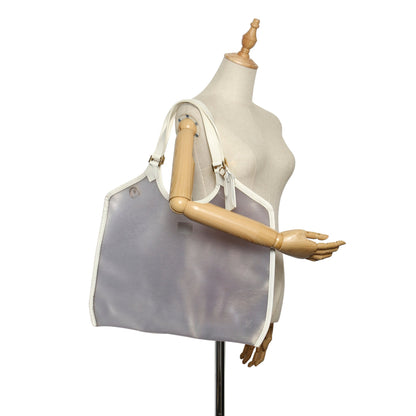 Louis-Vuitton White Epi Plage Baia Vinyl Tote