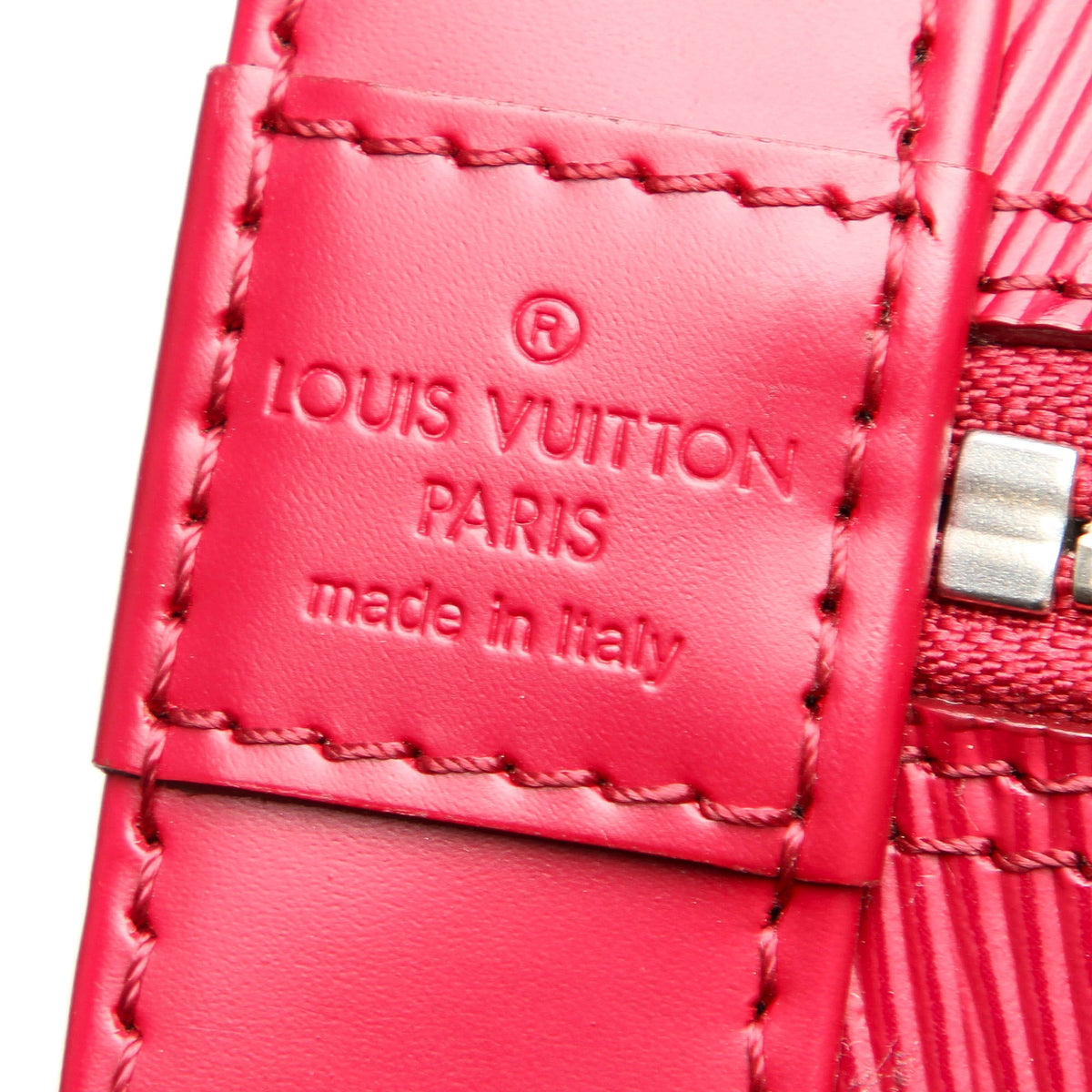 Louis-Vuitton Epi Alma PM Castillan Red