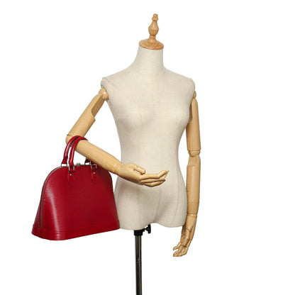 Louis-Vuitton Epi Alma PM Castillan Red