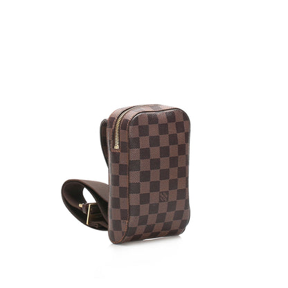 Louis-Vuitton Damier Ebene Fanny Pack Belt Bag Geronimos