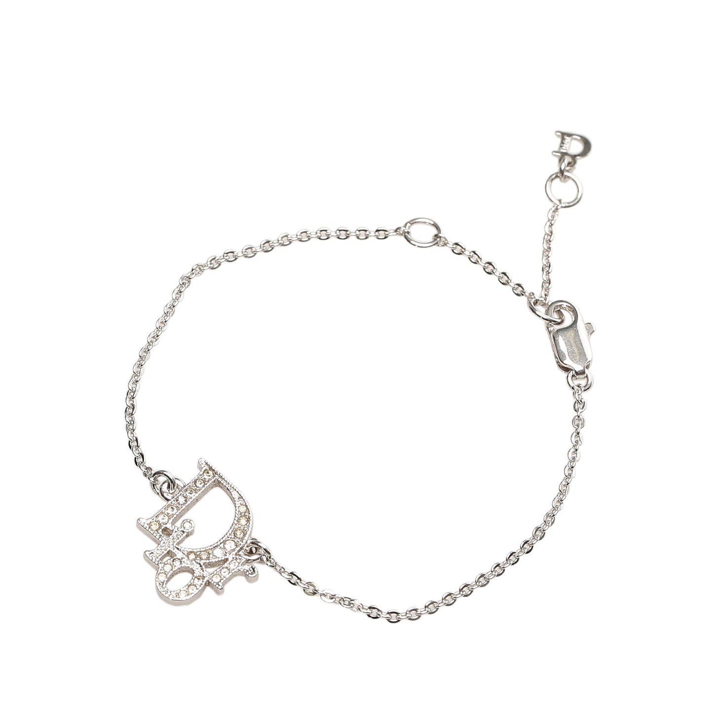 Logo Charm Bracelet Silver