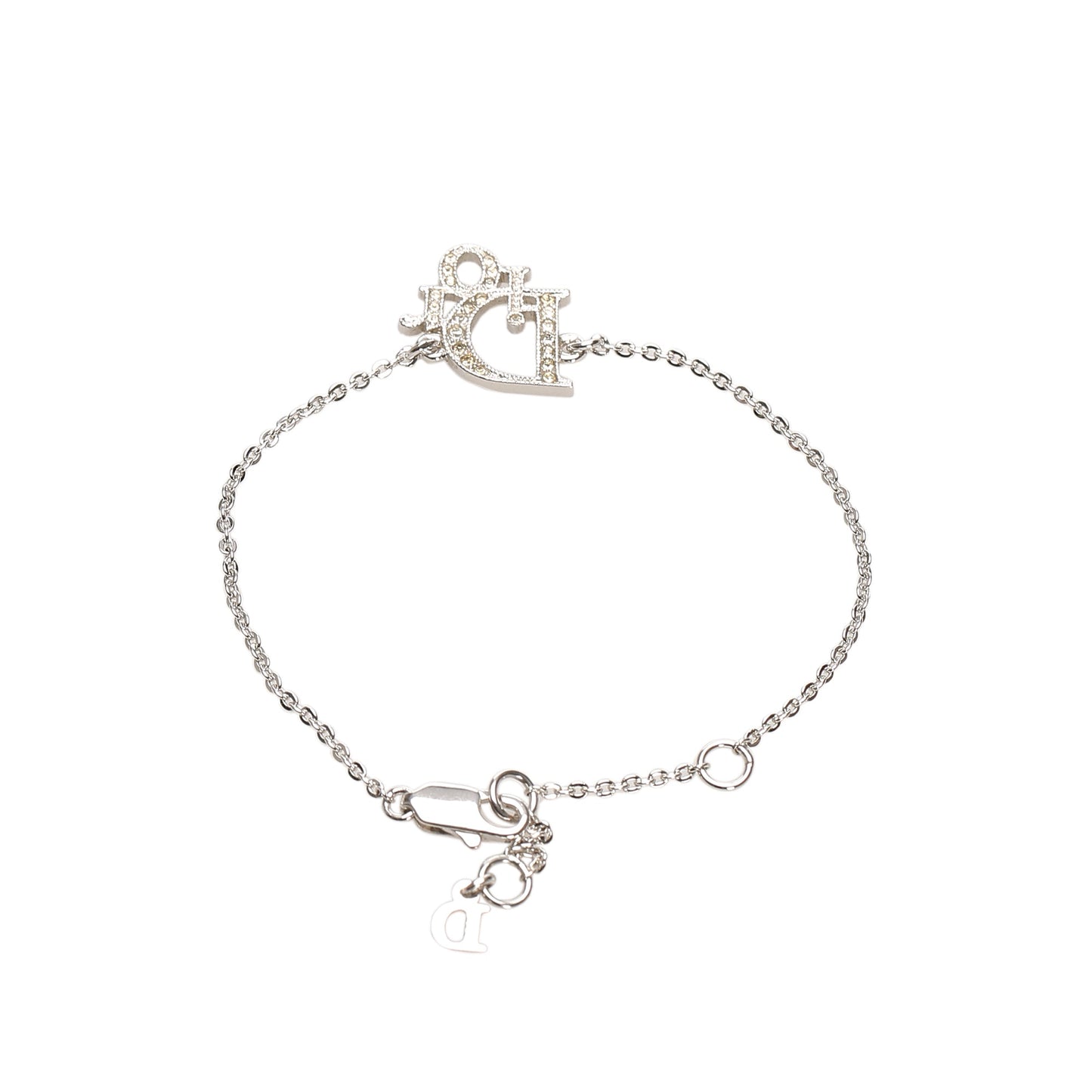 Logo Charm Bracelet Silver