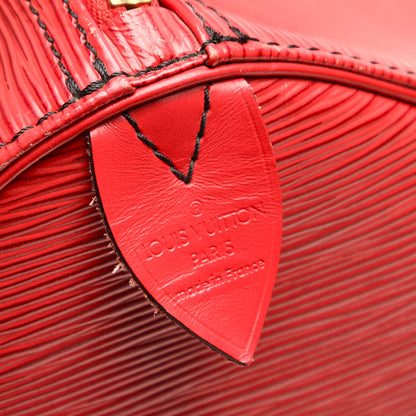 Louis-Vuitton Epi Keepall 45 Red