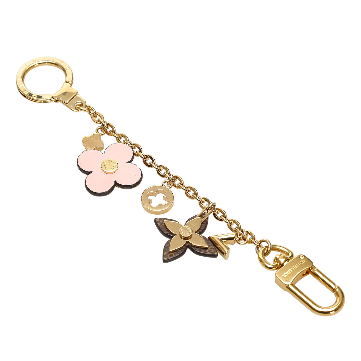 Louis-Vuitton Sweet Monogram Handbag Charm Gold