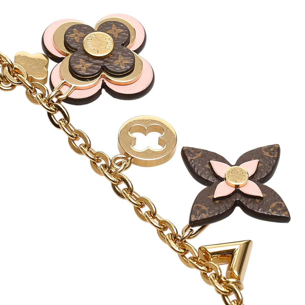 Louis-Vuitton Sweet Monogram Handbag Charm Gold