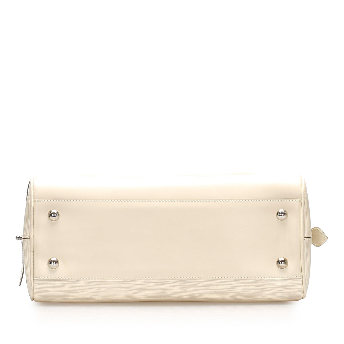 Louis-Vuitton Epi Bowling Montaigne in White