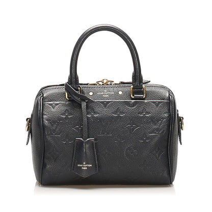 Louis-Vuitton Monogram Empreinte Speedy 20 Black