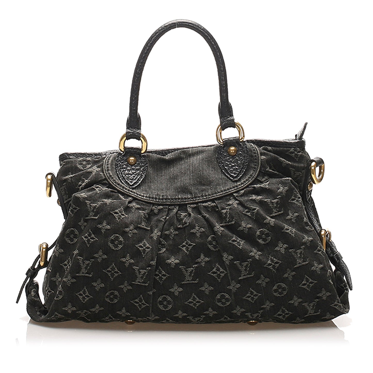 Louis-Vuitton Monogram Denim Neo Cabby MM Black