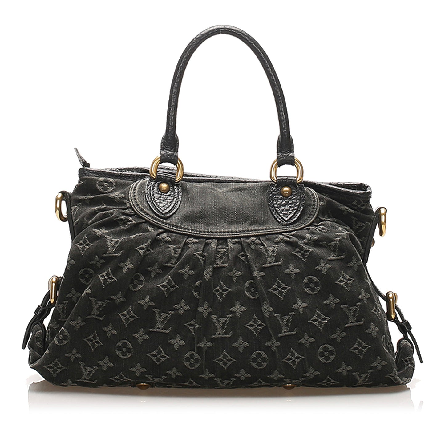 Louis-Vuitton Monogram Denim Neo Cabby MM Black