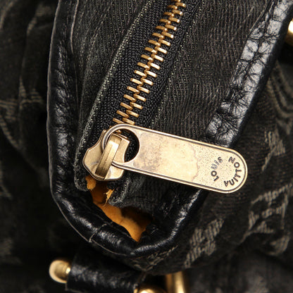 Louis-Vuitton Monogram Denim Neo Cabby MM Black