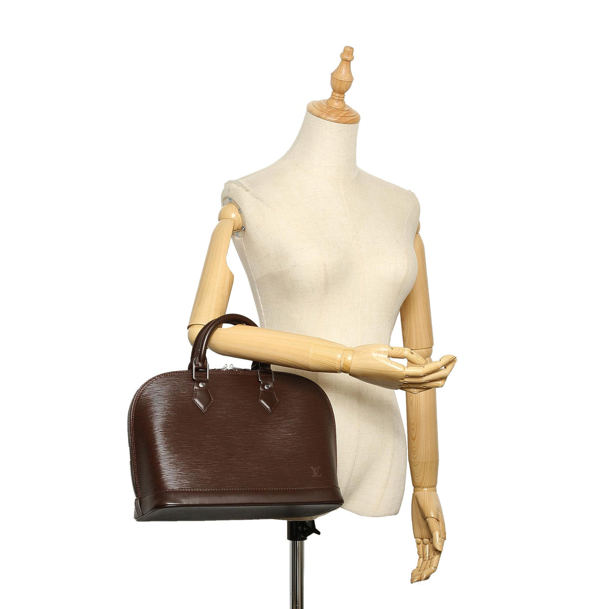 Louis-Vuitton Epi Alma PM Brown