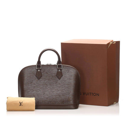 Louis-Vuitton Epi Alma PM Brown