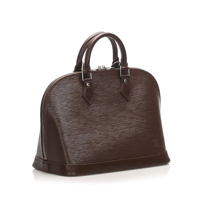 Louis-Vuitton Epi Alma PM Brown